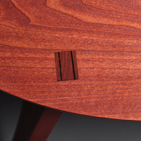 Duke's Bench: wedged though tenon. Duke's Bench: wedged though tenon.